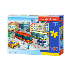 Puzzle 100 darab Város tér puzzle, kirakós