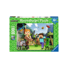  Puzzle 100 db - Minecraft Steve és Alex puzzle, kirakós