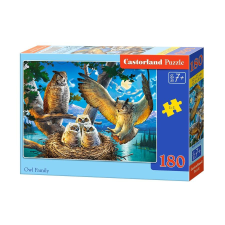 Puzzle 180 db. Bagolycsalád puzzle, kirakós