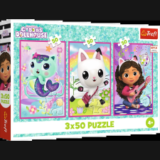 Puzzle 3x50 - Gabby és a cicák Gabbys Dollhouse puzzle, kirakós
