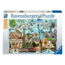  Puzzle 5000 db - Nagyvárosi kollázs puzzle, kirakós
