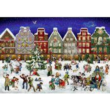 Puzzle-Adventskalender - Winterabend in der Stadt naptár, kalendárium