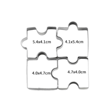 Puzzle alakú süteménykiszúró forma készlet (4 darab) sütéshez sütés és főzés