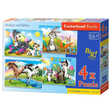 Puzzle Állati anyukák és kicsinyeik puzzle, kirakós