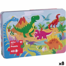 Puzzle Apli 48 x 32 cm Dinoszauruszok 48 Darabok (8 egység) puzzle, kirakós