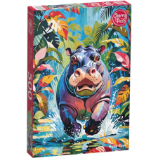  Puzzle Boldog víziló 500 darab puzzle, kirakós