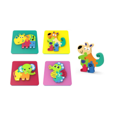  Puzzle habszivacs állatos 14x14cm puzzle, kirakós