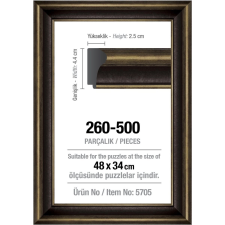  Puzzle keret 48x34 cm fekete puzzle, kirakós
