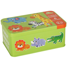  Puzzle konzerv szafari állatok 25 db puzzle, kirakós