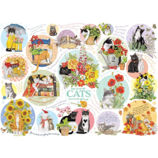 Puzzle Macska gondolatok 1000 darab Cobble Hill-től puzzle, kirakós