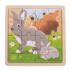  Puzzle nyuszi és anyuka puzzle, kirakós