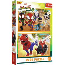 Puzzle Spidey és dinoszauruszok 2x24 darab puzzle, kirakós