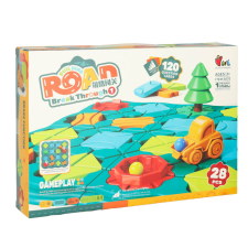 Puzzle társasjáték labirintus akadálypálya 28 el. kreatív és készségfejlesztő