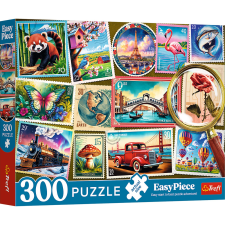 Puzzle,Trefl Rejtvény - 300 EasyPiece - Trefl postai bélyegek 23100 puzzle, kirakós