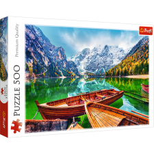 Puzzle,Trefl Rejtvény – 500 – Braies-tó, Olaszország Trefl 37486 puzzle, kirakós