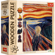 Puzzle,Trefl Trefl Wooden puzzle - A sikoly - Munch 200 db-os puzzle, kirakós