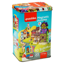  Puzzlika mágneses házak – mágneses játék gyerekeknek kreatív és készségfejlesztő