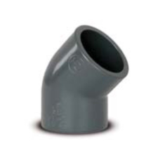 PVC idom, 45 fokos könyök, D90 mm medence kiegészítő