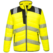  PW3 Hi-Vis Baffle kabát PW_PW371YBRM Sárga/Fekete - M méret munkaruha