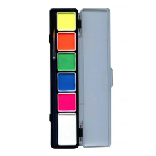 PXP 6 UV neon színek paletta + ecsettel (1x6g+5x3g) arcfesték