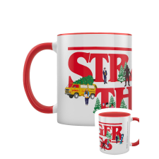 Pyramid Stranger Things 4 (Christmas logó) piros belsejű bögre bögrék, csészék