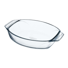 Pyrex 411B000 sütőtál 2,8 L Ovális Üveg Casserole sütő tál edény