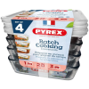 Pyrex 913S271/7644 Ételtároló doboz szett, 1,5 l, 4 db