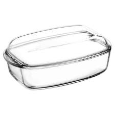 Pyrex Essentials szögletes hőálló edény fedővel 4.6 l edény