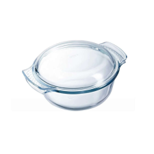 PYREX IRRESISTIBLE kerek sütőtál üveg fedővel 4,9L edény