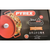 Pyrex SlowCook Red öntöttvas sütőtál fedővel, ovál, 29 cm, 3,3 liter