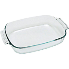 Pyrex Sütőedény, edzett üveg, Pyrex 26x17 cm, szögletes edény