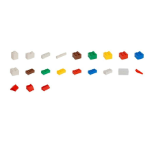  Q-BRiCKS® | 250 db-os többszínű építőkocka készlet | házikó barkácsolás, építés