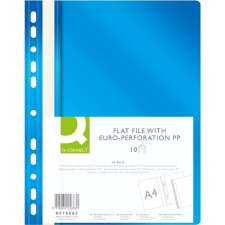 Q-CONNECT A4 euro-perforálással PP, kék - 10 db-os csomag mappa