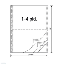 Q-CONNECT Leporelló 240 mm x 6&quot;/4 pld/450 ív Q-Connect leporelló