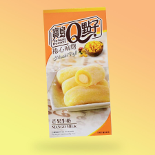 Q Mochi Roll Mango Milk tejes mangó ízű 150g csokoládé és édesség