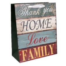 Q PT.M.HOME,LOVE,FAMILY 26*32 ajándéktasak