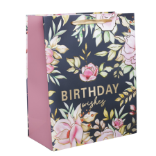 Q PT.M+HS.BDAY WISHES 26*32 ajándéktasak