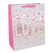 Q PT.M+HS.LOVE+SZÍVEK 26*32 ajándéktasak