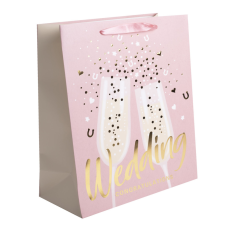 Q PT.M+HS.WEDDING 2POHÁR26*32 ajándéktasak