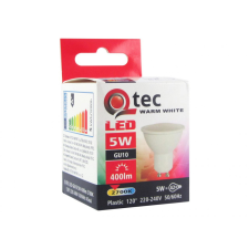 Q-tec LED izzó spot 5W-GU10-2700K - MELEG fehér izzó