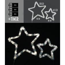 Q VIL.CSILLAG*2+LED HAVA30/50 karácsonyi dekoráció