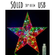 Q VIL.CSILLAG 50L/USB 30*10 karácsonyi dekoráció