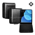 QIALINO Samsung Z Flip8 QIALINO tok álló, valódi bőr FLIP, asztali tartó, FEKETE (GP-193297)