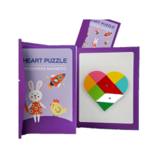 Qingtang Craft Tangram puzzle - mágneses -  heart kreatív és készségfejlesztő
