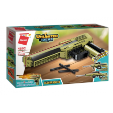 QMAN - 3 az 1-ben pisztoly, gépfegyver vagy távcsöves puska építőjáték készlet barkácsolás, építés