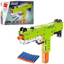 QMAN 52003 Uzi SMG építőjáték szivacslövő fegyver 10db lövedékkel barkácsolás, építés