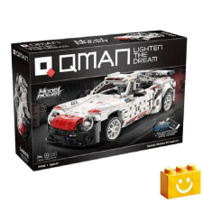 QMAN 54008 - Speedy Shadow fehér sportautó - 100% technic-kompatibilis építőjáték barkácsolás, építés