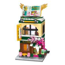 QMAN építőkészlet City Corner C0107 Könyvesbolt 259 db (LEGO kompatibilis) barkácsolás, építés