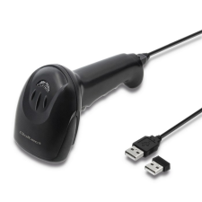 Qoltec 50868 Wireless kézi vonalkódolvasó - Fekete (50868) vonalkódolvasó