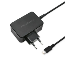 Qoltec 51024 USB-C Hálózati töltő - Fekete (65W) (51024) mobiltelefon kellék